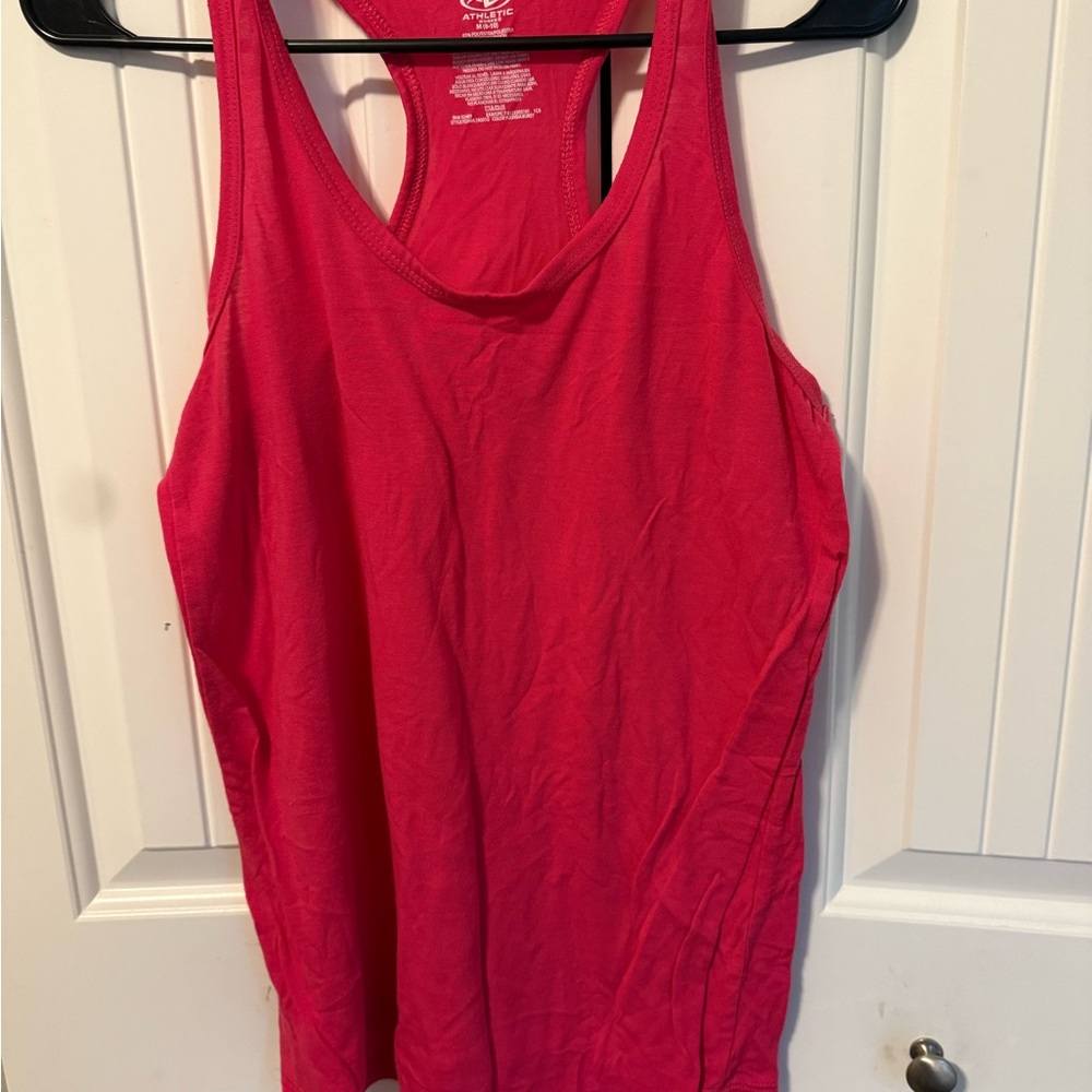 Athleta Red Sleeveless Tank Top